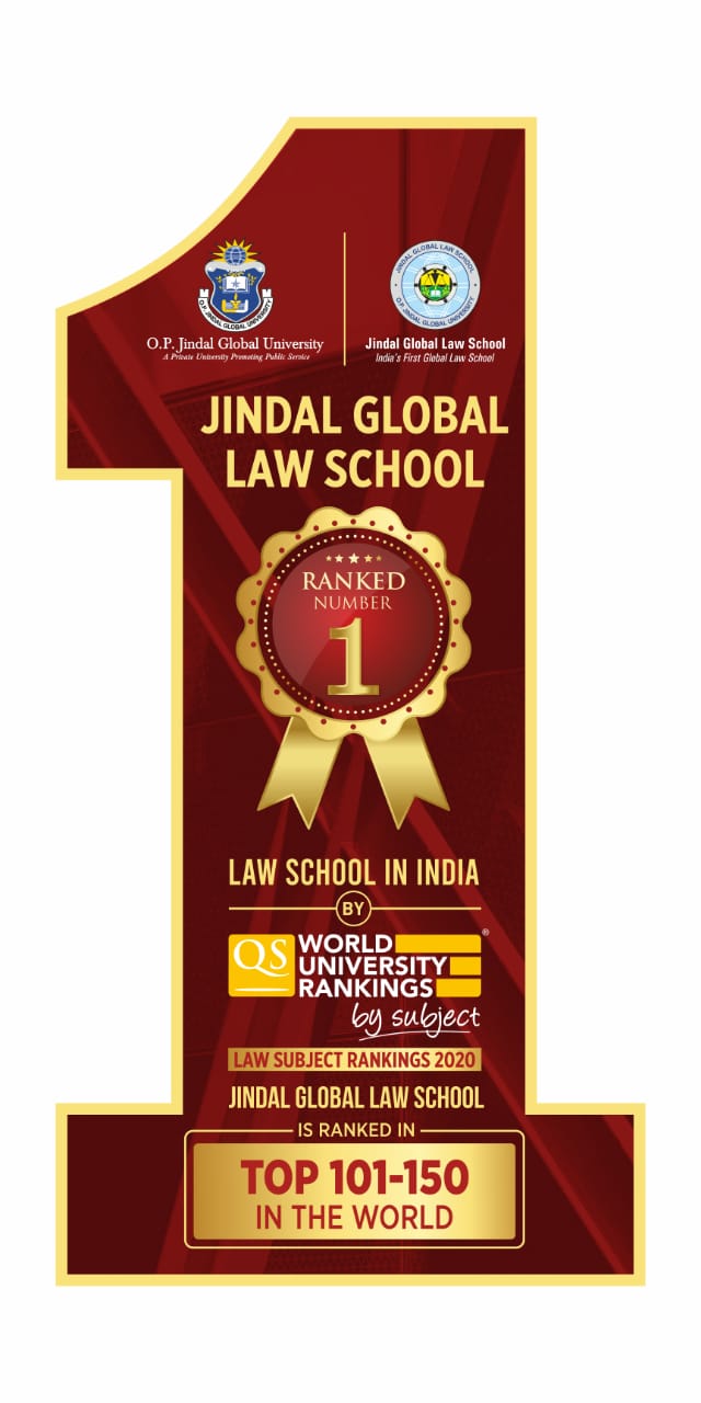 JINDAL GLOBAL LAW SCHOOL AS No. 1 LAW SCHOOL IN INDIA